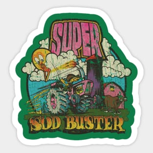 Super Sod Buster Tractor 1974 Sticker